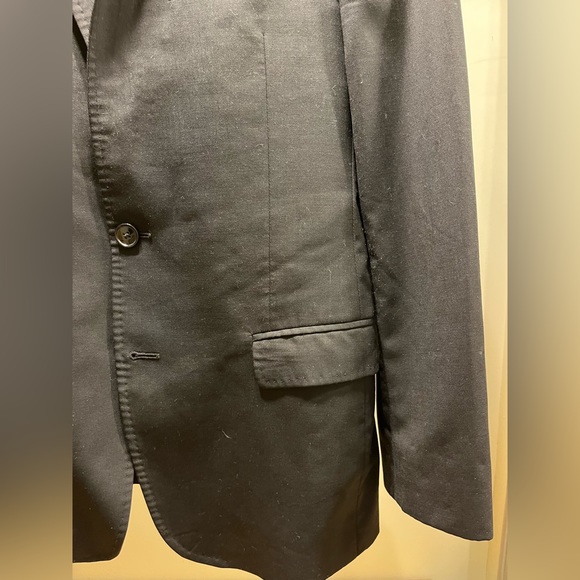 DOLCE & GABBANA men’s virgin wool and silk jacquard midnight black blazer sz 48 - Picture 2 of 16